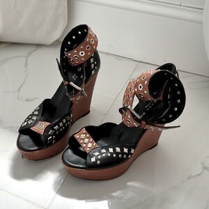 Good condition studded wedges
